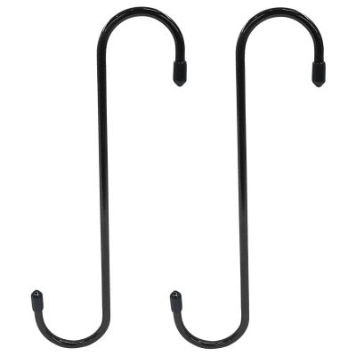 Auvotuis 2 Pcs Brake Caliper Hanger Hooks, Steel Brake Caliper Hangers, Rubber Tips with Powder Coated, Work for Braking, Bearing, Axle and Suspension (Black)