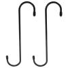 Auvotuis 2 Pcs Brake Caliper Hanger Hooks, Steel Brake Caliper Hangers, Rubber Tips with Powder Coated, Work for Braking, Bearing, Axle and Suspension (Black) view 1