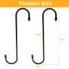Auvotuis 2 Pcs Brake Caliper Hanger Hooks, Steel Brake Caliper Hangers, Rubber Tips with Powder Coated, Work for Braking, Bearing, Axle and Suspension (Black) view 2