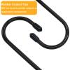 Auvotuis 2 Pcs Brake Caliper Hanger Hooks, Steel Brake Caliper Hangers, Rubber Tips with Powder Coated, Work for Braking, Bearing, Axle and Suspension (Black) view 3