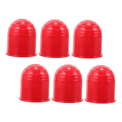 PLAFOPE 6pcs Trailer Hitch Ball Cover Durable Tow Ball Protector for Rvs and Car Trailers Full Coverage Against Dirt and Rain Reliable Hitch Accessories