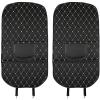 RVQWXDMR Car Seat Back Anti-Kick Protector Mats for GMC Terrain 2010-2025, Waterproof Non-Slip Shock Absorbent Organizer, Scratch-Proof Back Seat Protectors, Keep Seats Clean, B/Black-Beige view 1