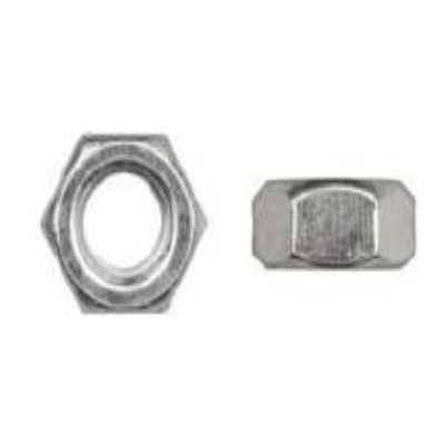 MAIN ST COLLECTIVE 100Pcs Class 8 Metric Hex Nuts 6-1.00mm Thread, 10mm Head Size, Bright Zinc Coated Fasteners Durable Assorted Hardware Nut for Automotive, Machine, & DIY Projects
