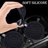 MEAJOO 2 Pack Car Drink Cup Coaster 2.75 Inch Anti-Slip Silicone Mat, Secures Beverages in Place Trendy Auto Accessory for Women & Girls (Black) view 4
