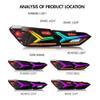 letsdate Taillights Compatible For 8th Gen(XV70) Camry L, LE, SE, XLE, XSE, TRD, Nightshade 2018-2024 w/Start-up Animation w/Amber Switchback Turn Signal, Multicolor DRL view 2