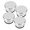 Cabilock 4pcs Car Lighter Caps Metal Lighter Dust Covers Fit Protectors for Vehicle Socket and Stylish Silver Design view 1