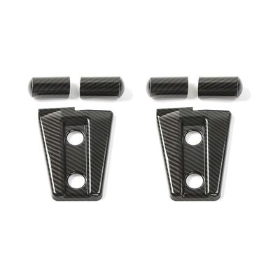 HBZGOXWK Carbon Fiber Exterior Hood Hinge Cover Trim Accessories 07+ Left Right for Jeep for Wrangler 2007-2017 for Wrangler JK 2018 CFEHHCTAFJWJ0