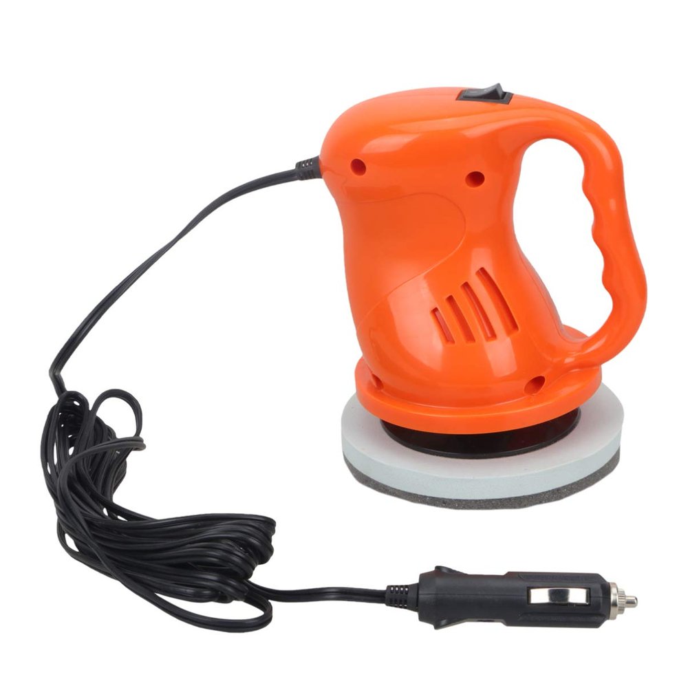 12V 40W Car Polisher Wax Machine, Compact Handheld Orange