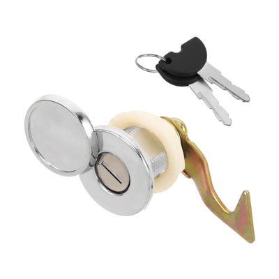 Amosfun Motorcycle Trunk Lock with Keys Universal Scooter Rear Storage Replacement for Electric Motorcycles Secure Tail Box Easy Installation
