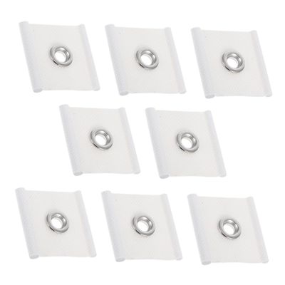 Amosfun 8pcs Rv Awning Eyelets Fasteners PVC Coated Fabric Easy Installation for Piping Rail Lightweight and Compact Rv Accessories for Camping and Outdoor Use
