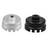 Amosfun Professional Aluminum Alloy Oil Filter Wrench for Automotive Use Durable Silver Anodized Finish Compatible with Various Oil Filter Housings Essential Tool for Efficient Oil view 4