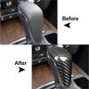 FTRSHNSH Shift Handle Carbon Fiber Car Gear Shift Knob Cover Trim Decoration for A6 2016-2018 A7 2015-2018(Red) view 3