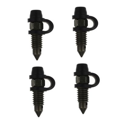 4 Sets Motorcycle Brake Bleeder Screw Bolt Kit for Caliper Oil Drain Compatible with Harley- Sturdy and Reliable Accessories