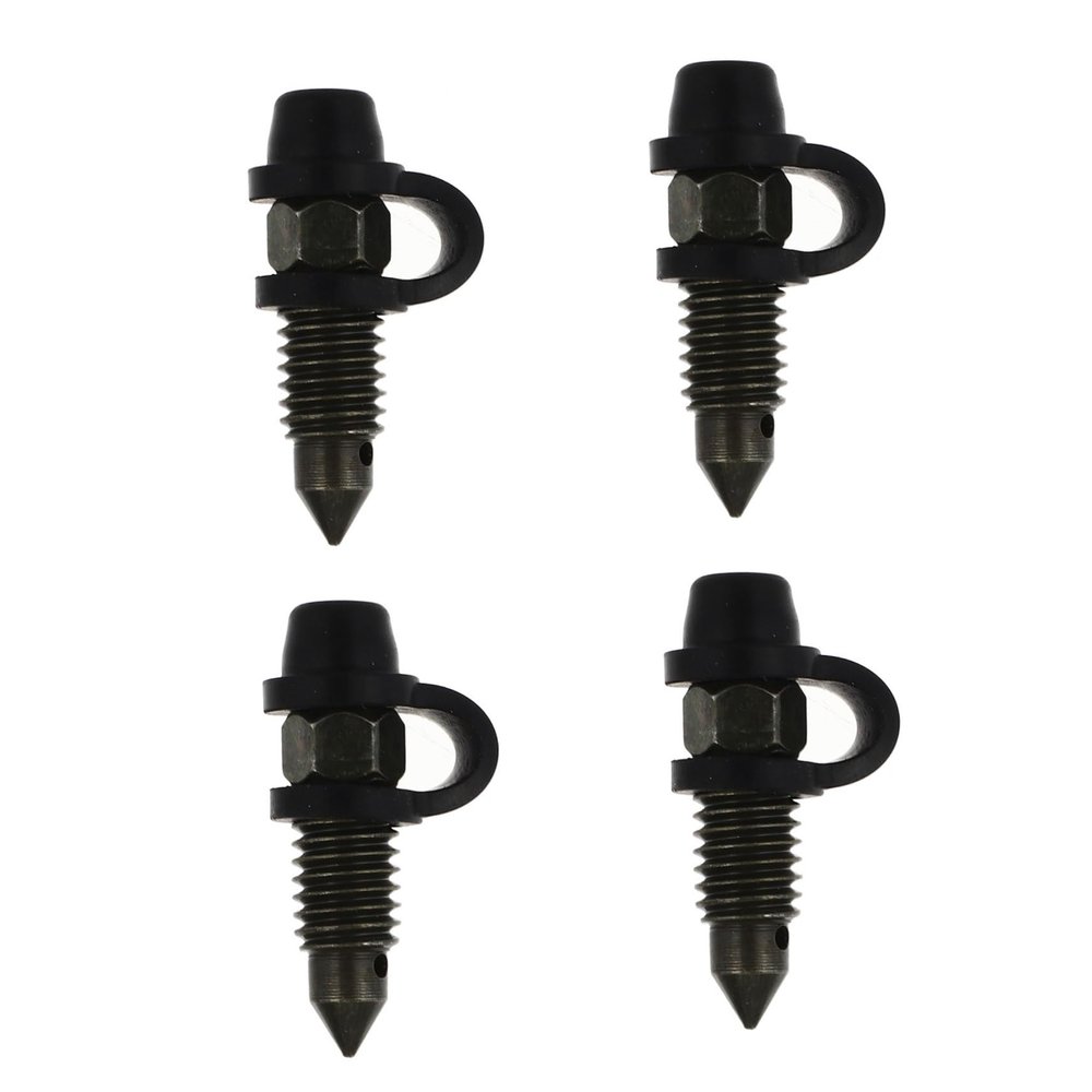 4 Sets Motorcycle Brake Bleeder Screw Bolt Kit for Caliper Oil Drain Compatible with Harley- Sturdy and Reliable Accessories