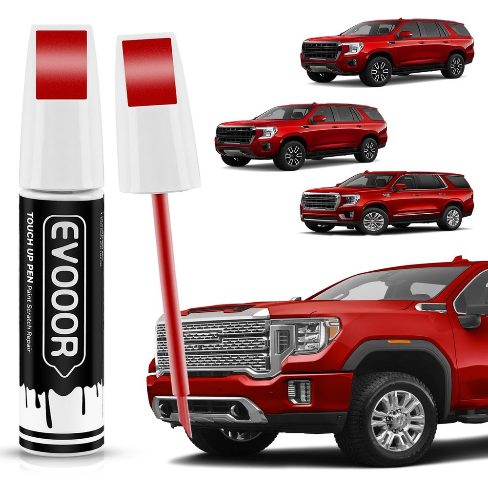 EVOOOR Cardinal Red(G7C/WA130X) Touch Up Paint Compatible with GMC Exact Match 2 in 1 Touch up Paint for Chips and Nicks Repair with 2pcs Disposable Micro Applicators