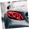 CVUTOVO 2pcs Red Tinting Film for Headlight Fog Light Color Changing Film for Car Truck SUV Modification Easy to Install view 4
