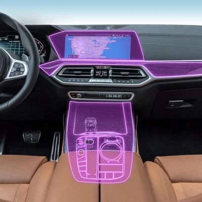 Kaecad Car Interior Film Dashboard Piano Board Shift Center Console Anti-Scratch Transparent TPU Protection Film,For BMW G07 X7 2019-2022 (GPS navigation film)