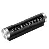 YQBHGB Metal Car Temporary Parking Card Universal Rotate Phone Number Plate Roller Adjustment Alloy Stickers Park Auto Accessories Set of 2(Black) view 1