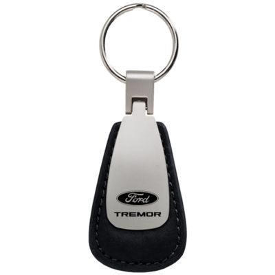 AU-TOMOTIVE GOLD, INC. Officially Licensed Leather Teardrop Keychain for Ford Tremor (Black)