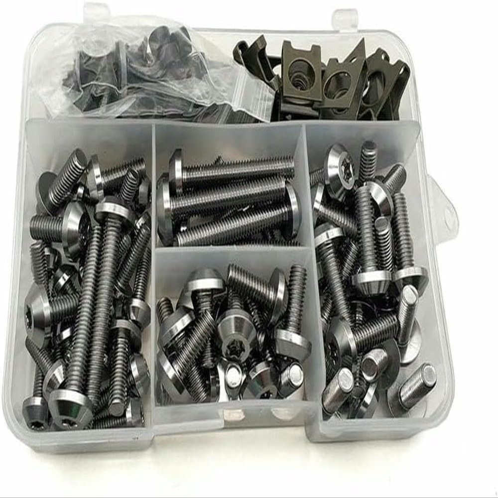 prebnhuyg 175Pcs Motorcycle Nuts Kit Fastener Clips Screw for CBR1000F CBR 1000F SC24 1993-1998 Motorbike Fairing Bolts Parts and Accessories