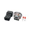 CHAOF 1 Set 6 Pin Accelerator Throttle Pedal Connector Male Female Cable Plug for C6S-194G 6189-0029(Army Green,1 Set) view 3