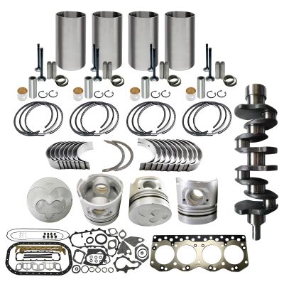 Giuqa C240 Overhaul Rebuild Kit + Crankshaft For Isuzu C240 Engine TCM For HYSTER H25-35XL H40-60XL Forklift 3 GroovePiston Height 84.5mm 8-94326-225-0 8-97176-864-0