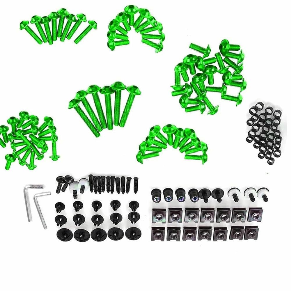 prebnhuyg Motorcycle Fairing Bolt Kit Motorcycle Modified Parts for CBR600F 2001 2002 2003 2004 2005 2006 2007 2008-2013 Windscreen Fasteners Screws Set