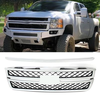 MIC Front Grille & Hood Molding Trim for 2011-2014 Silverado 2500HD 3500HD