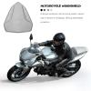 DECHOUS Motorcycle Windshield Compatible Plastic Wind Deflector Front Windscreen for Motorbike Protection view 4