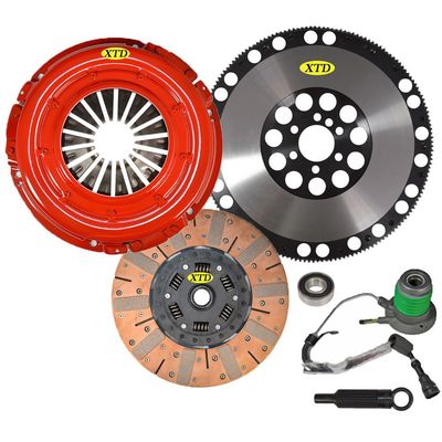 AMC Dual Friction Clutch Kit + Slave Cylinder & Flywheel Kit Compatible with 2005-2013 Chevy Corvette, Grand Sport, Z06, 427 Convertible 6.0L 6.2L 7.0L LS2 LS3 LS7