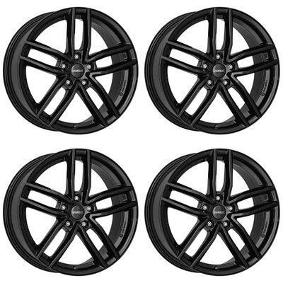 4x Dezent alloy rims TR black 7.0Jx17 ET39 5x112 compatible with Aiways U5