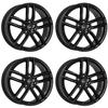 4x Dezent alloy rims TR black 7.0Jx17 ET39 5x112 compatible with Aiways U5 view 1