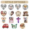 Qingxily Custom Visor Clips for Cars Personalized Picture Memorial Gift Customized Wood Car Sun Visor Photo Holder Decorations for Dad Mom Him Her view 2