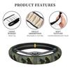 Black Bears Car Elastic Steering Wheel Cover Universal 15 Inch Vehicle Stretch Steering Wheel Cover Protector for Men Women Car Protective Cover Novelty Cars Interior Accessories view 2
