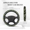 Black Bears Car Elastic Steering Wheel Cover Universal 15 Inch Vehicle Stretch Steering Wheel Cover Protector for Men Women Car Protective Cover Novelty Cars Interior Accessories view 3