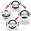 Black Bears Car Elastic Steering Wheel Cover Universal 15 Inch Vehicle Stretch Steering Wheel Cover Protector for Men Women Car Protective Cover Novelty Cars Interior Accessories view 4