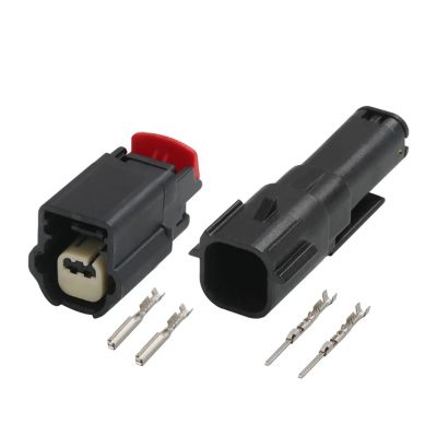 AICNRUT 1-20Sets 2Pin Male Female Car Front Bar Radar Probe Plug Connector With Terminals For 31402-2110 AICNRUT(Male female set,1Set)