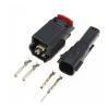 AICNRUT 1-20Sets 2Pin Male Female Car Front Bar Radar Probe Plug Connector With Terminals For 31402-2110 AICNRUT(Male female set,1Set) view 2