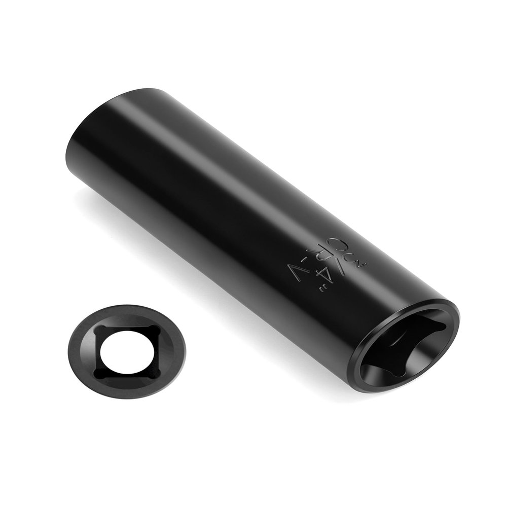 7 Spline Lug Nut Key with 1/2" Drive for M14x1.5 M14x2.0 Aftermarket Lugnut