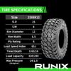 RUNIX ATV UTV Radial Tires, RUNIX TerraVance, 25X8R12, 25X8-12, Set of 2, Radial Tire, All Terrain, AT25X8R12, 6PR, Tubeless view 3