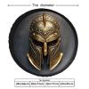 Spartan Helmet Spare Tire Cover Anti Sun Tires Protector Leather Waterproof Dust-Proof Universal Spare Wheel Tire Cover Fit for Jeep Trailer Truck and All Car Wheel view 2