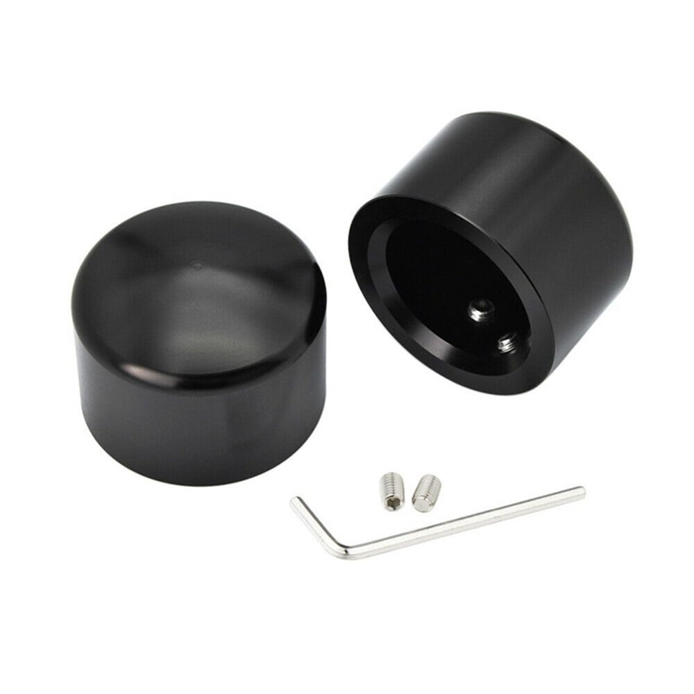 Front Wheel Axle Nut Cover Cap Trim For Harley Sportster 883 XL1200 2PCS