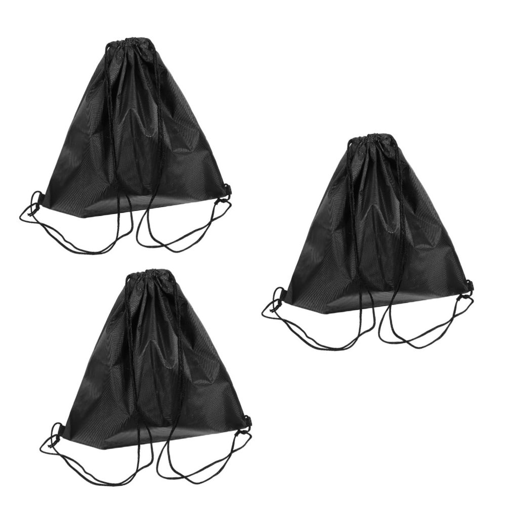 Ciieeo 3pcs Pouch Drawstring Bag for Sports Gear Lightweight Oxford Storage for Helmets and Equipment Convenient for Schools and Teams