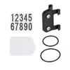 kowaku 2X Number Plate and Holder Race Cards Bracket Bracket for Cycling Triathlon view 1