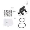 kowaku 2X Number Plate and Holder Race Cards Bracket Bracket for Cycling Triathlon view 3