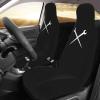 AHUNARLOP Crewneck Ironworker Crossed Tools Car Seat Covers 2 Front Seats,Breathable Durable Seat Covers for Cars,Universal Fit for SUV,Vans,sedans, Trucks, Automotive Interior Covers,Black view 2