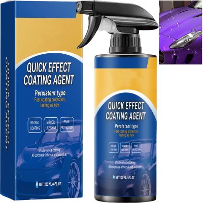 Advanced Car Quick-Acting Coating Agent Spray, 3-in-1 Ceramic Car Polish, Multi-Functional Coating Renewal Agent, Paint Scratch Repair Wax Nano Spray for Cars Motorcycles (1Pcs)
