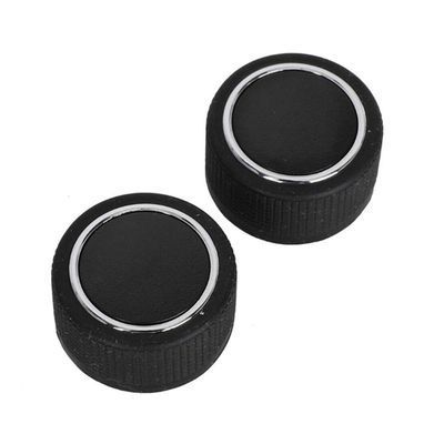LECWOF 2pcs Rear Radio Audio Volume Control Knob Covers Dial Tuner Premium Replacement Kit Button Cover Covering Caps 22912547 Fit For Chevy Chevrolet Silverado 07-13 GMC Cadillac (2)