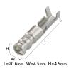 AICNRUT 20/20/100/200 Pcs 2.8mm Auto Wire Splice Terminal Car Elcetric Female Connector Pin Round Type Crimp Loose Plug DJ221Q-2.8B G138 AICNRUT(50 pcs) view 2
