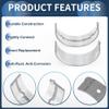 Hihaha Main Bearing Set No.MD174857 for MITSUBISHI LANCER 1991-2007 Engine Crankshaft Main Bearing Metal Silver Tone 10 Pcs view 4